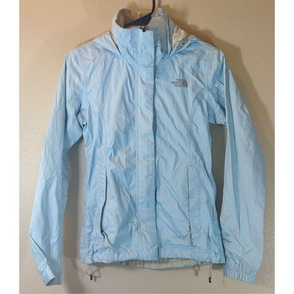 The North Face HiVent Lightweight Winter Snow Ski Ice Blue Jacket Coat Women's - Picture 1 of 11